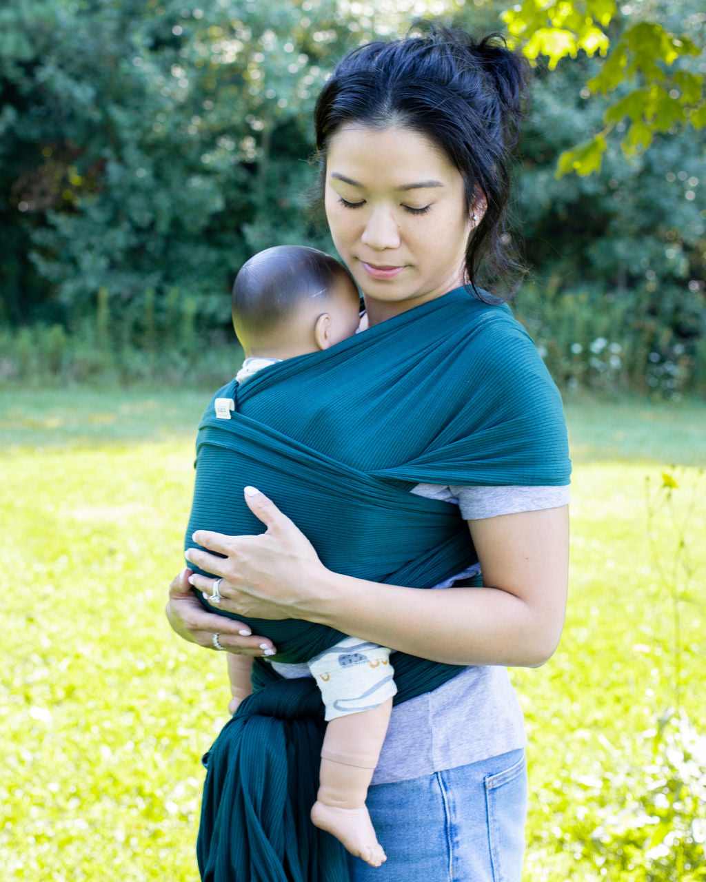 Baby Wrap Carrier Pine Green Heritage Baby Designs