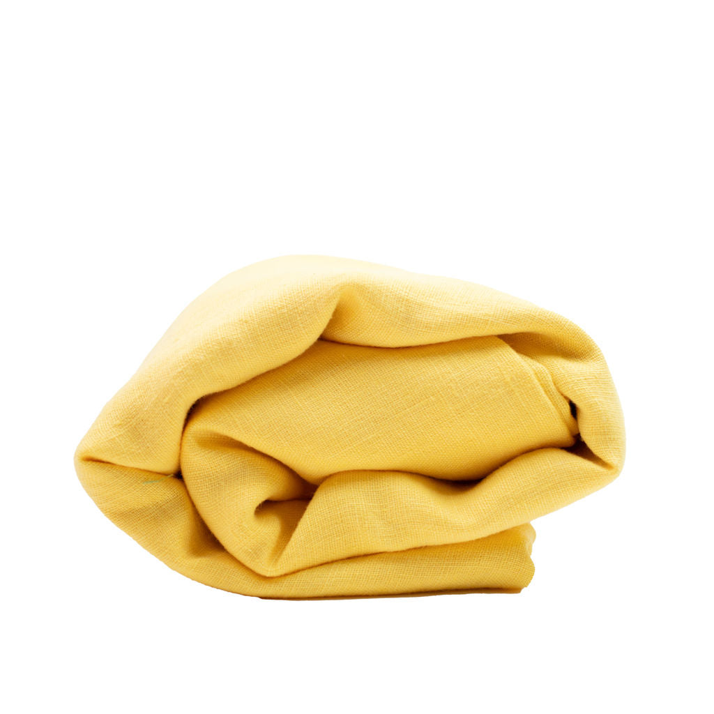 Yellow Linen Ring Sling Baby Carrier