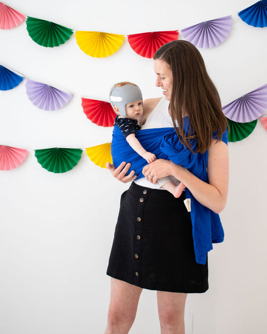 Baby in Blue RIng Sling