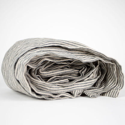 Grey Stripe Linen Ring Sling