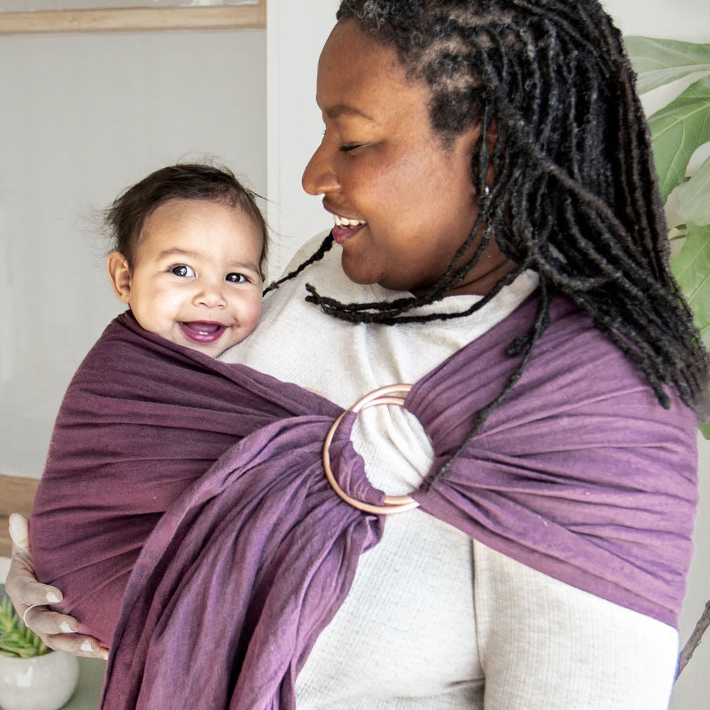 Purple RIng Sling Baby Carrier