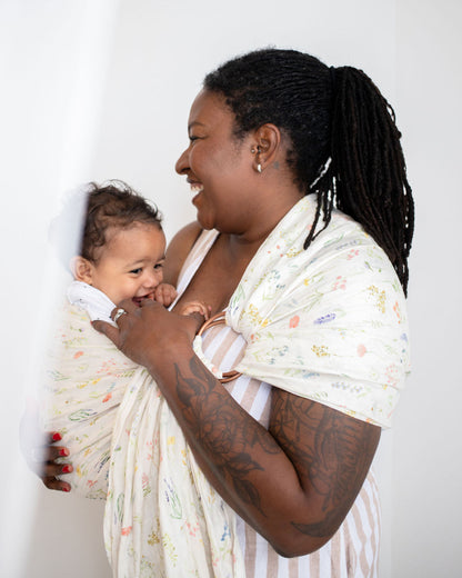 Black Family in Ring Sling