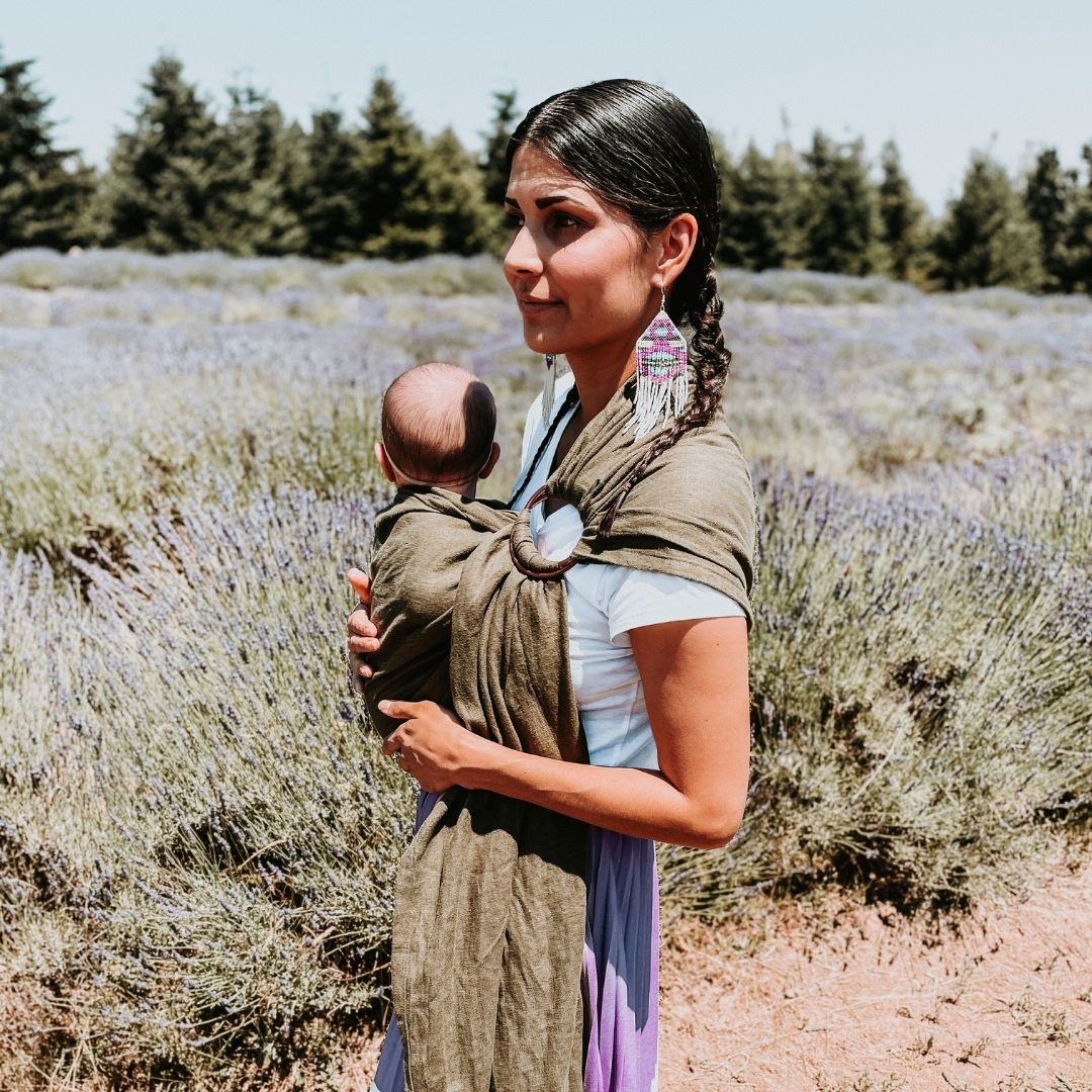 Front carry with ring sling