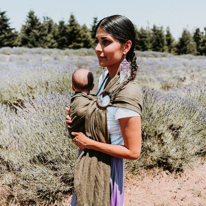 Front carry with ring sling