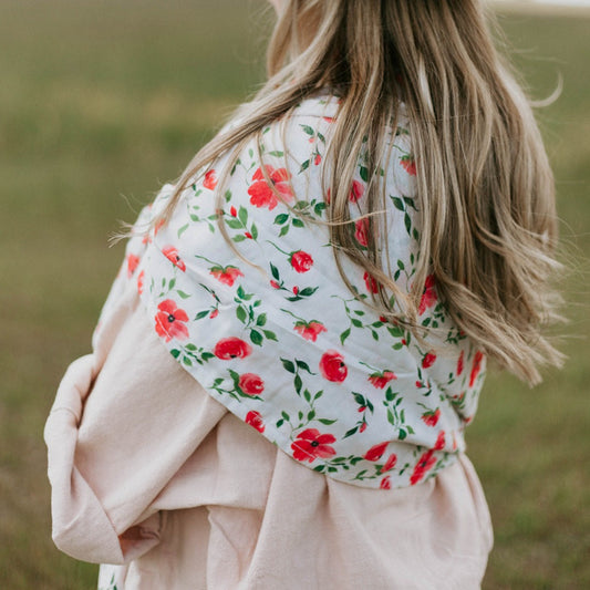 watercolour roses baby carrier