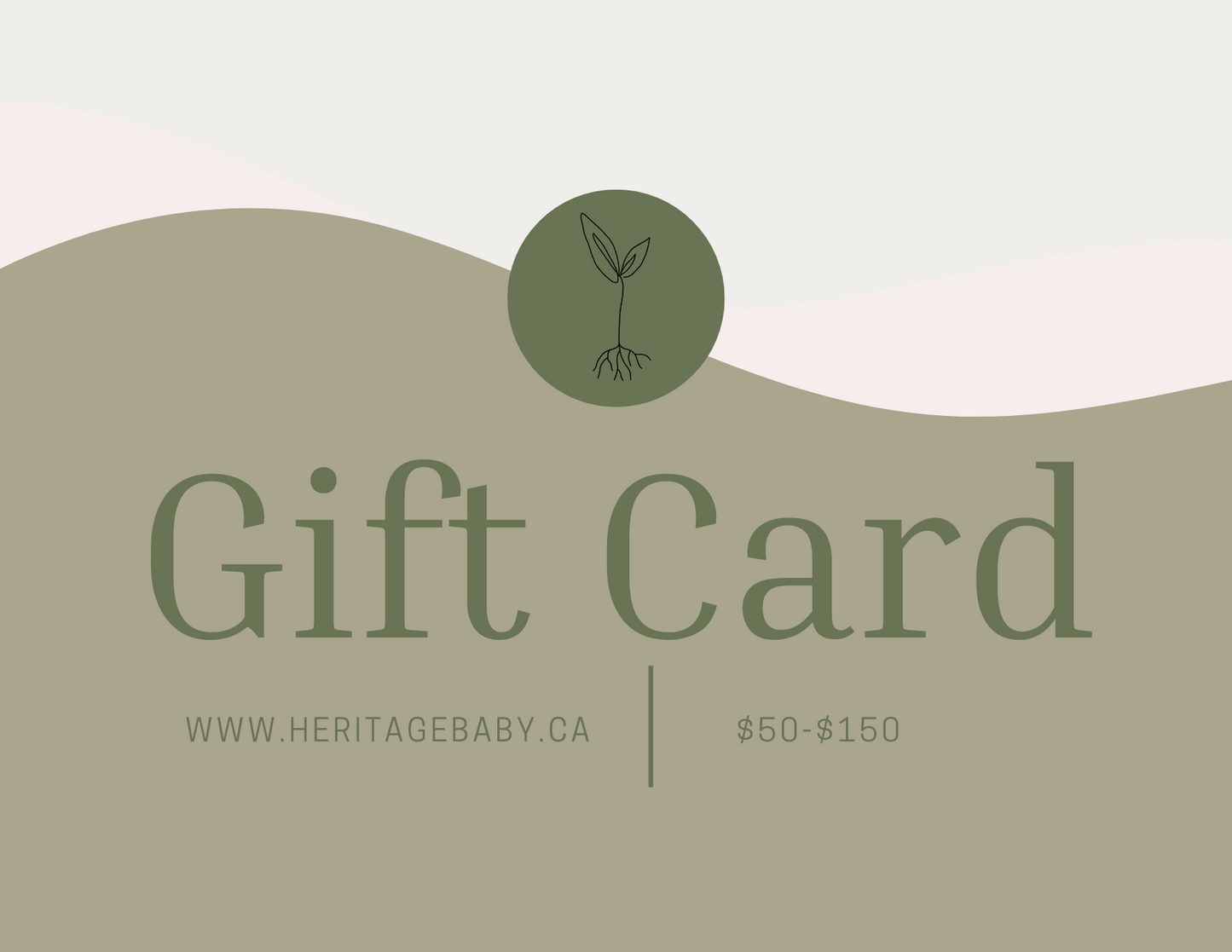 Gift Card | Heritage Baby Designs